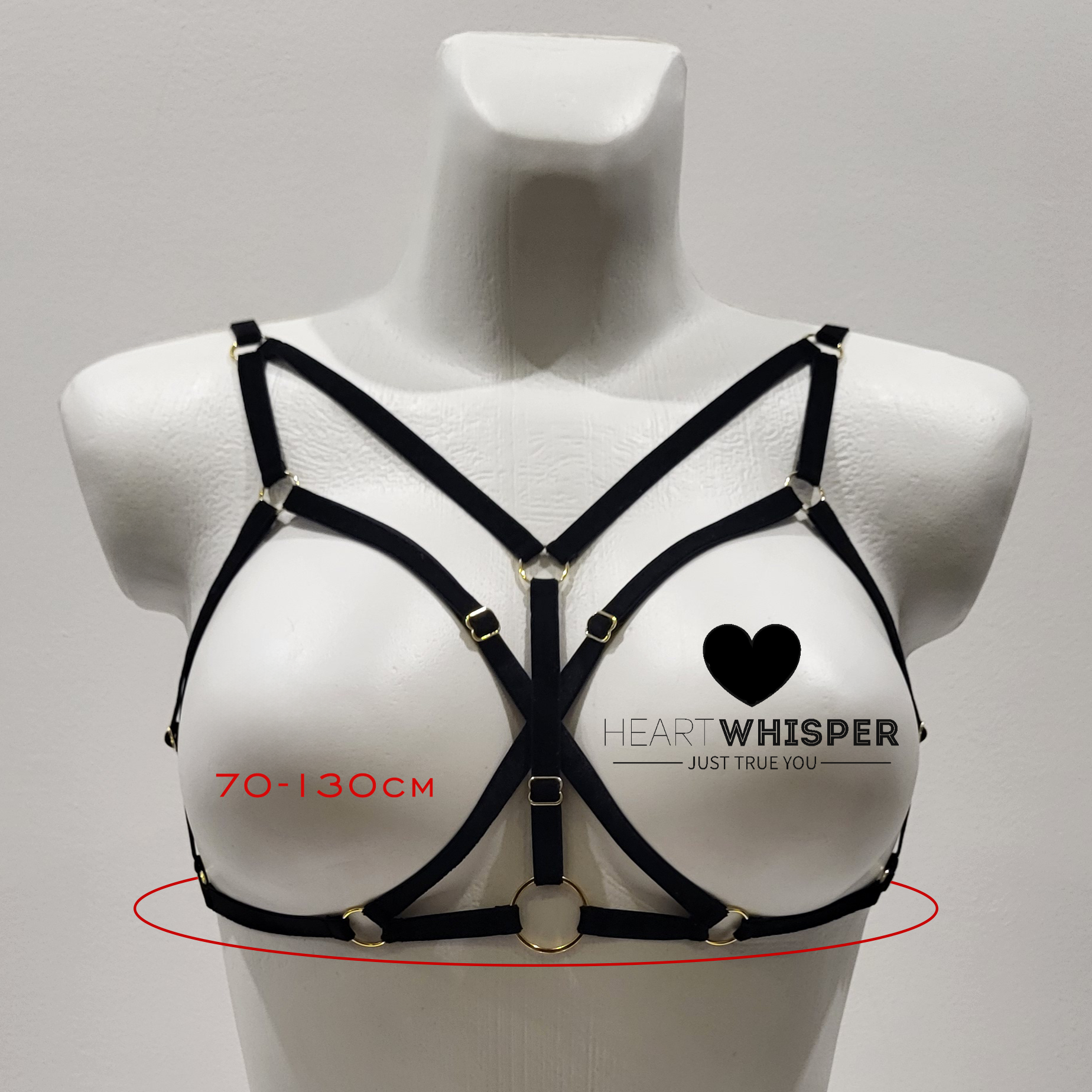 NYX - HARNESS RAMIĄCZKA OZDOBNE NA BIUST - obrazek 2